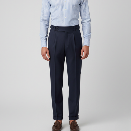 Men’s Old Money Gurkha Trousers with Tapered Fit