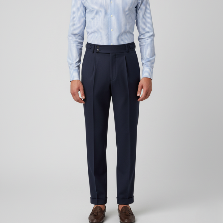 Men’s Old Money Gurkha Trousers with Tapered Fit