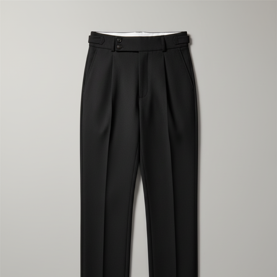 Men’s Old Money Gurkha Trousers with Tapered Fit