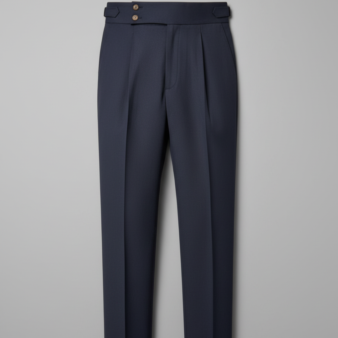 Men’s Old Money Gurkha Trousers with Tapered Fit