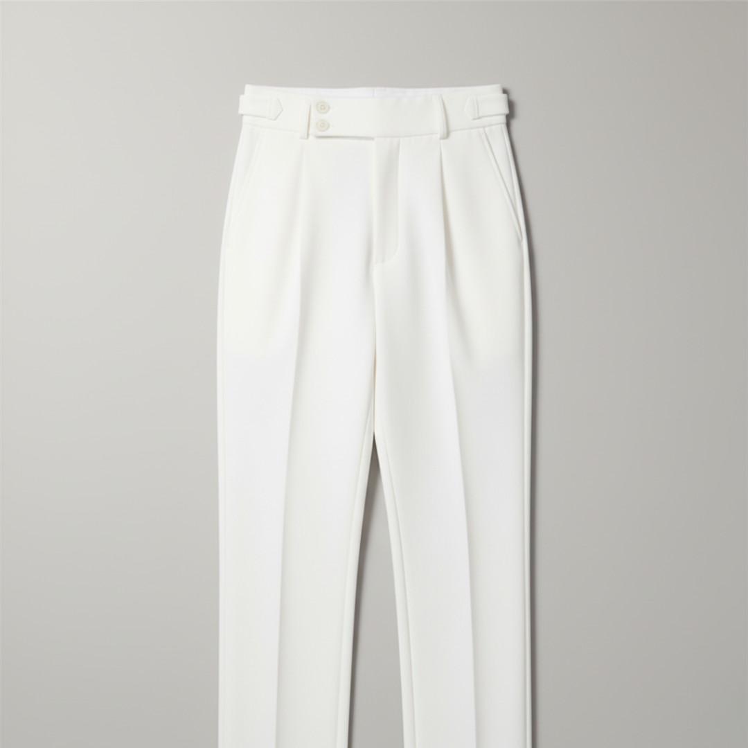 Men’s Old Money Gurkha Trousers with Tapered Fit