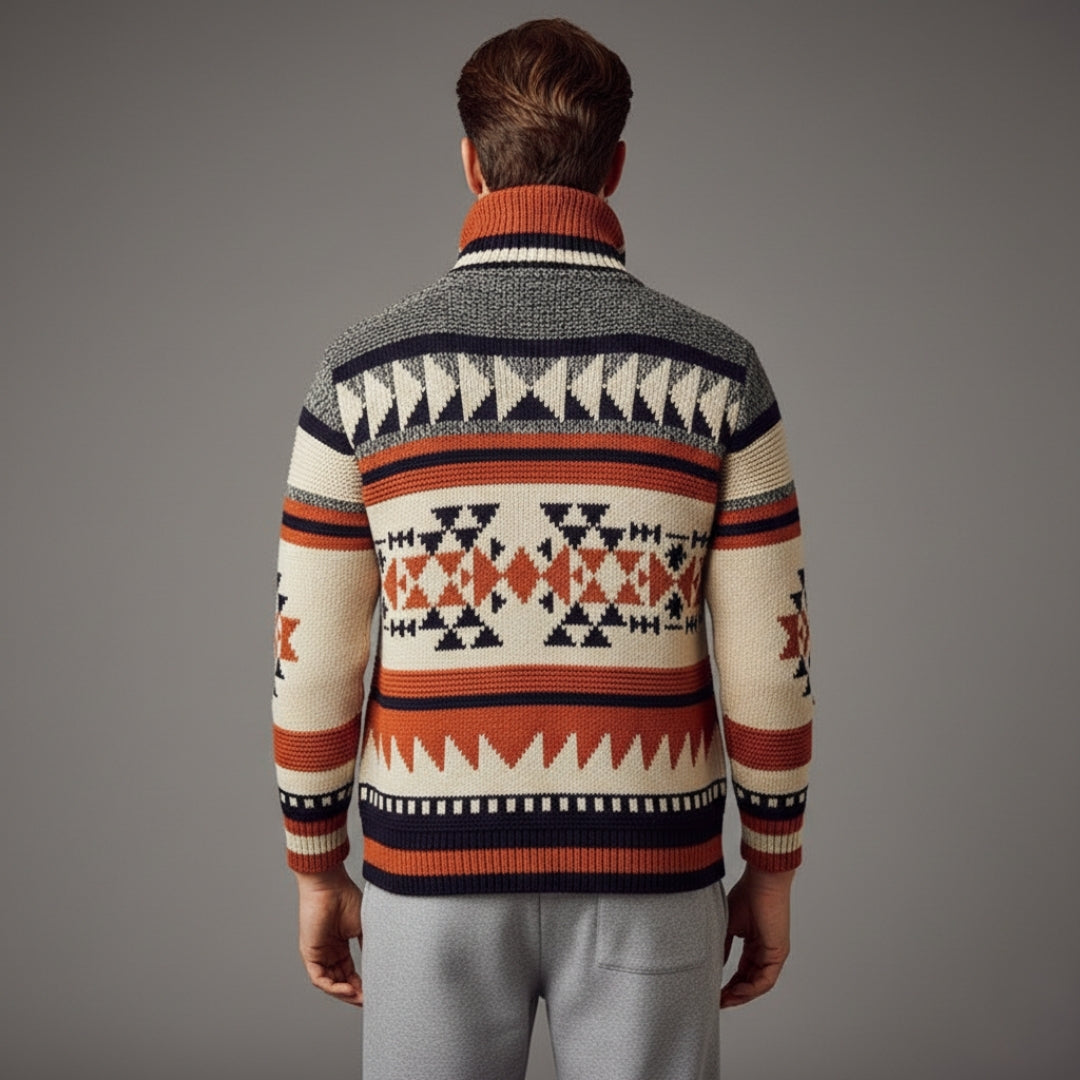 Men’s Relaxed Fit Knit Zip Sweater
