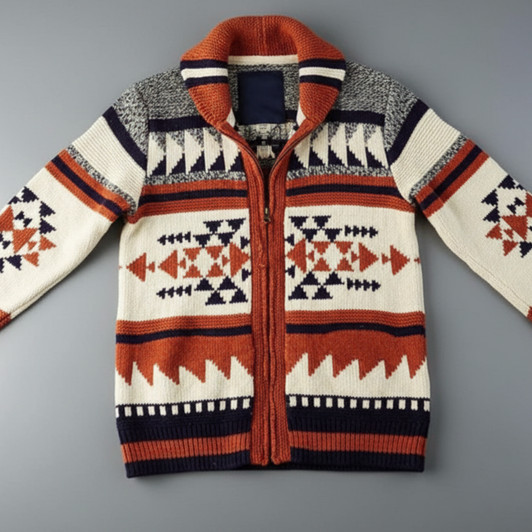 Men’s Relaxed Fit Knit Zip Sweater