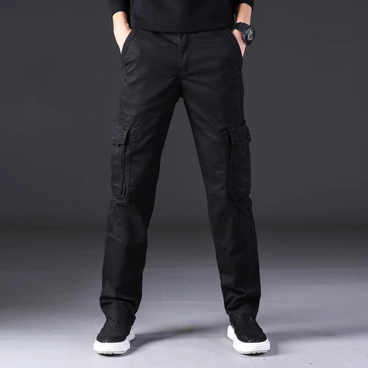 Men’s Straight Fit Cargo Pants with Multi Pocket Design