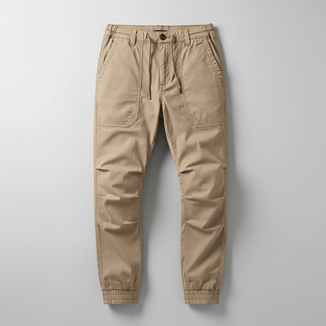 Men’s Stretch Utility Cargo Pants with Tapered Fit