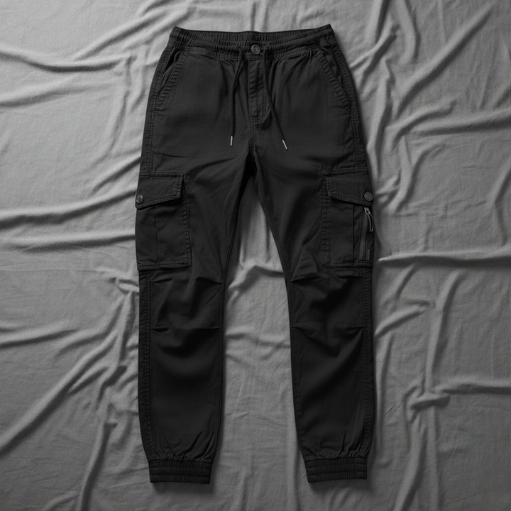 Men’s Stretch Utility Cargo Pants with Tapered Fit