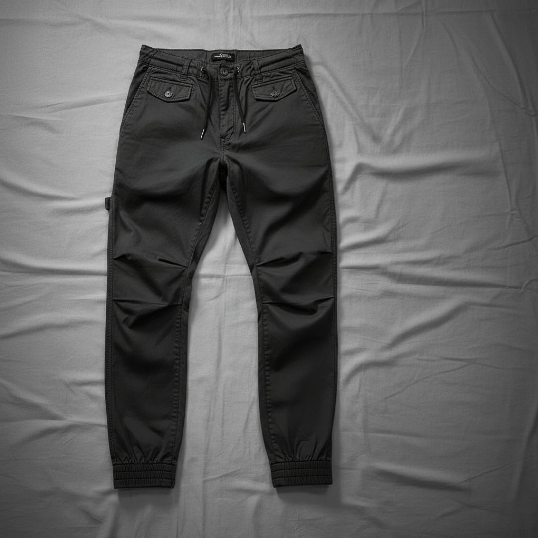Men’s Stretch Utility Cargo Pants with Tapered Fit