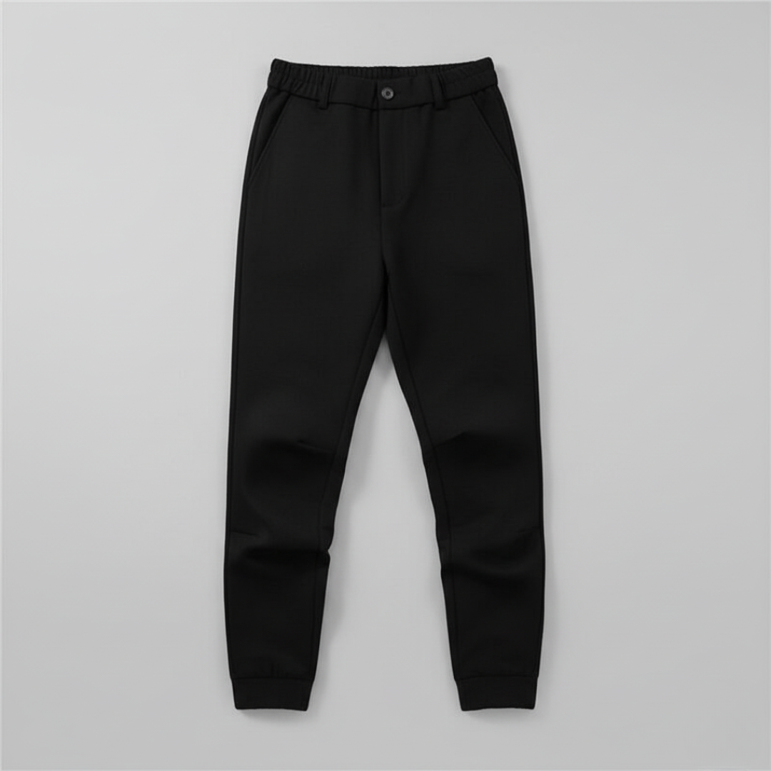Men’s Tapered Fit Pants with Flexible Waist for Everyday Wear