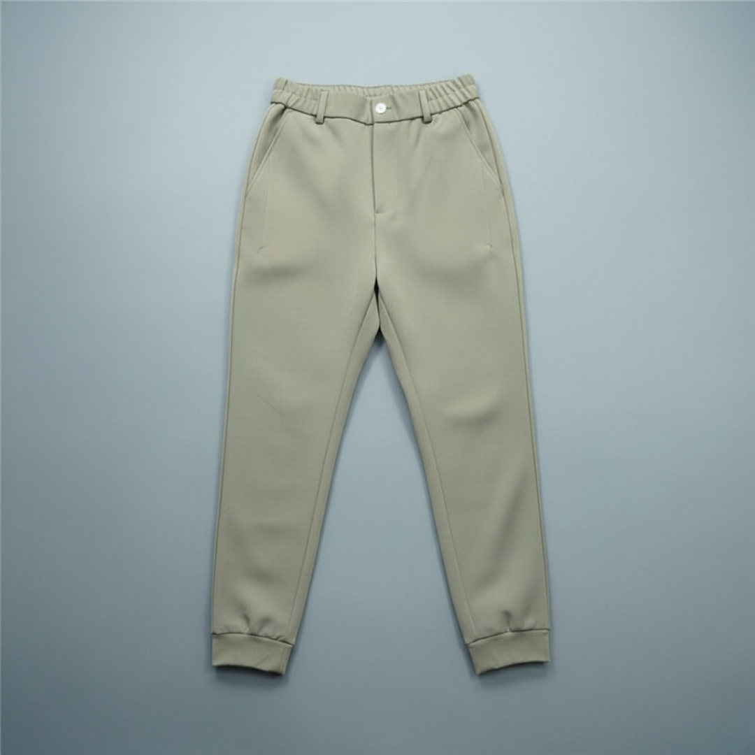 Men’s Tapered Fit Pants with Flexible Waist for Everyday Wear