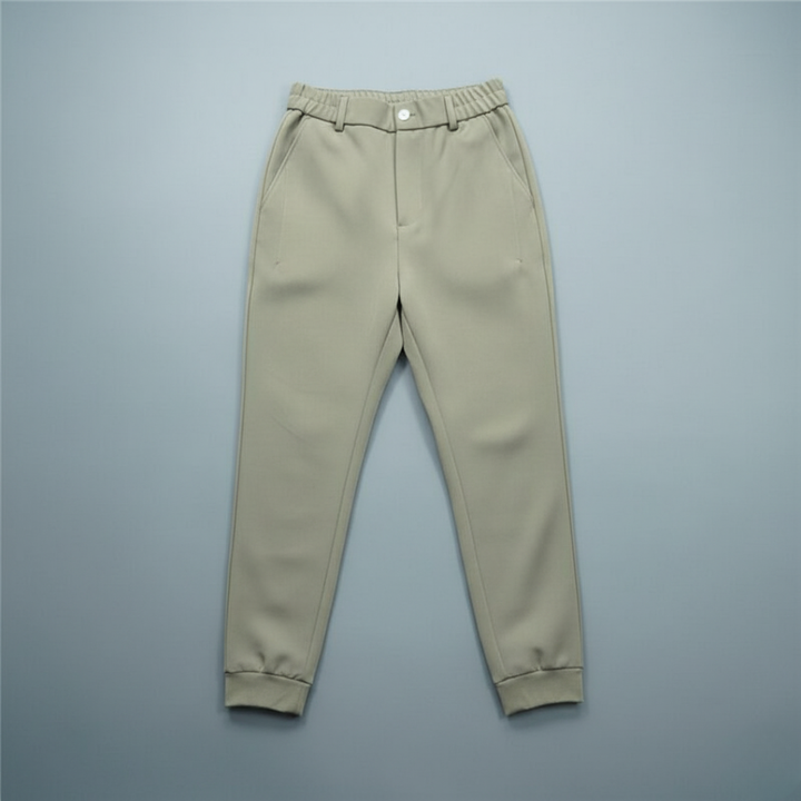 Men’s Tapered Fit Pants with Flexible Waist for Everyday Wear