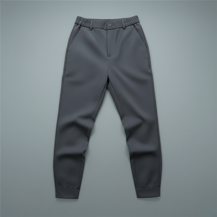 Men’s Tapered Fit Pants with Flexible Waist for Everyday Wear