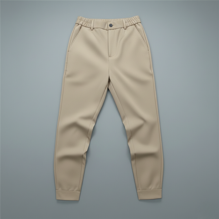 Men’s Tapered Fit Pants with Flexible Waist for Everyday Wear
