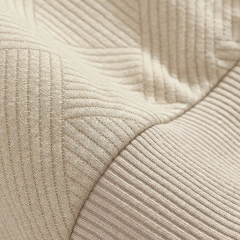 Men’s Vintage Geometric Texture Zip Up Sweater