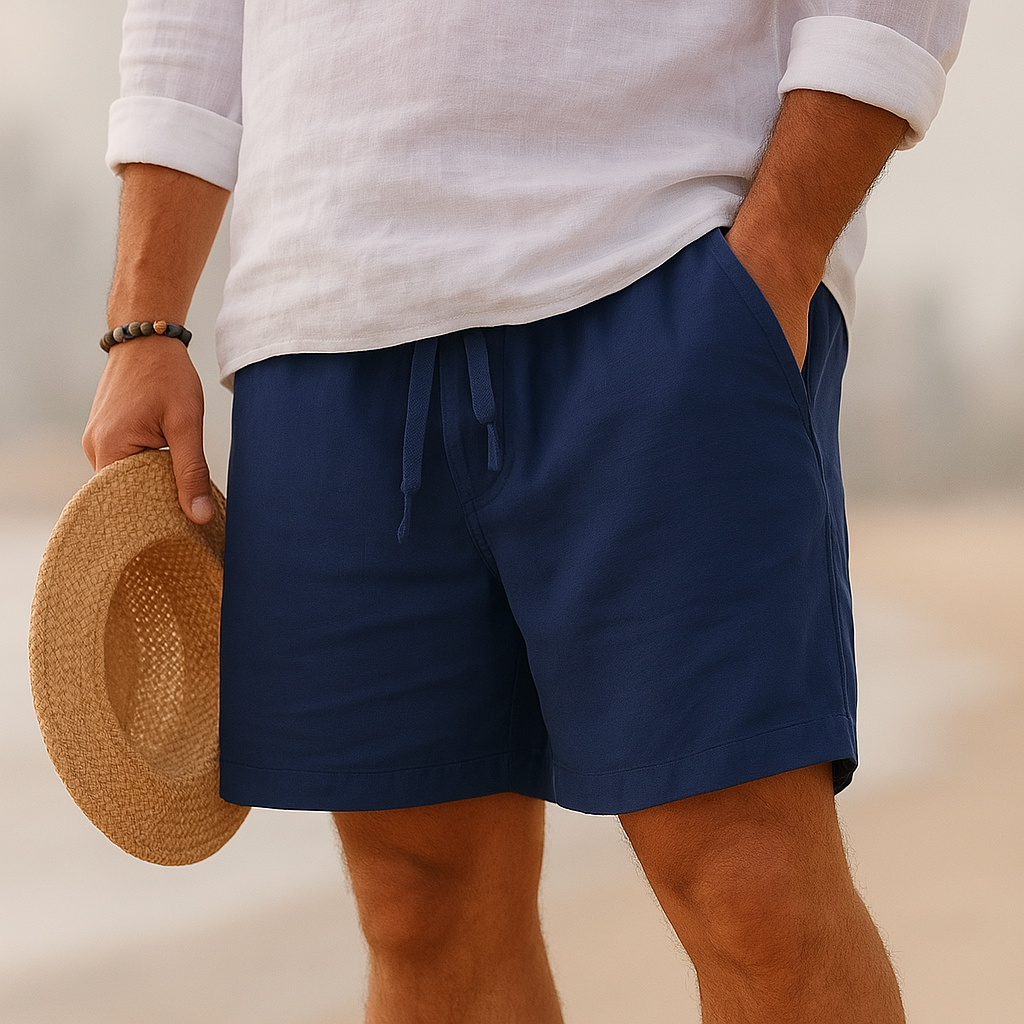 Men’s Casual Lightweight Cotton-Linen Blend Shorts – Breathable and Relaxed Fit 3