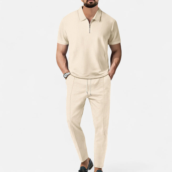Men's Casual Polo Shirt and Trouser Set – Stylish Fit with Breathable Fabric 3