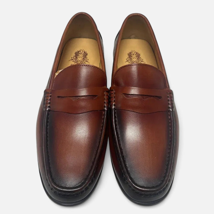 Men's Classic Black Penny Loafers – Timeless Leather Slip-On Style for Formal Occasions 4
