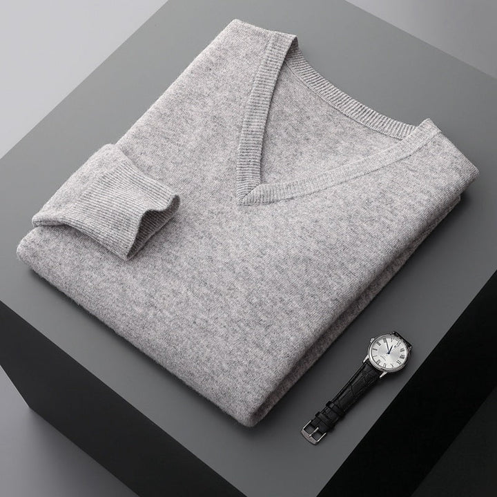 Men’s Classic Cashmere Sweater with Traditional Fit and Soft Texture 3