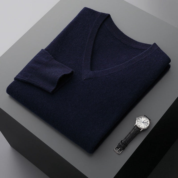 Men’s Classic Cashmere Sweater with Traditional Fit and Soft Texture 5