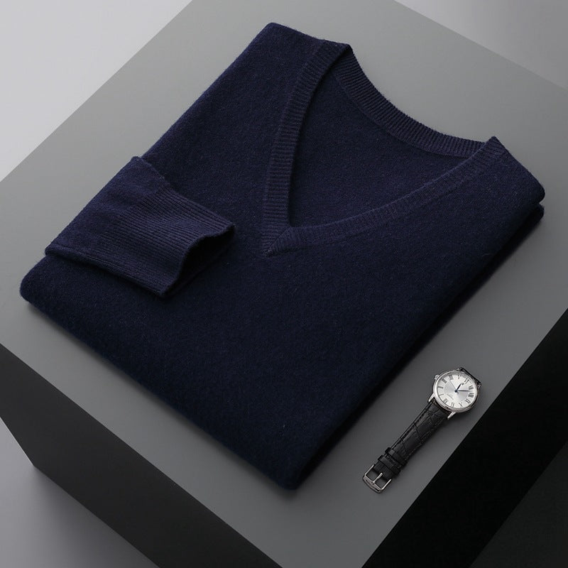 Men’s Classic Cashmere Sweater with Traditional Fit and Soft Texture 5