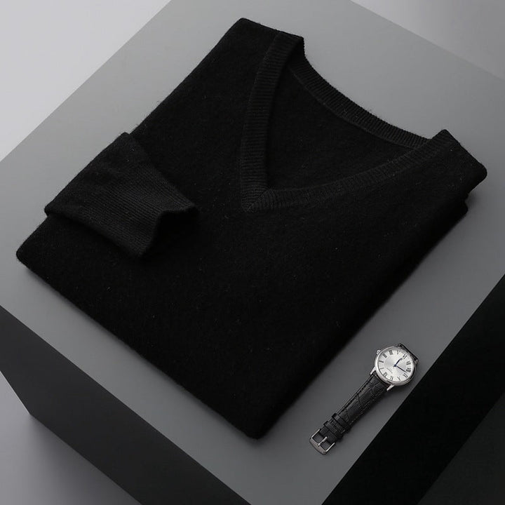 Men’s Classic Cashmere Sweater with Traditional Fit and Soft Texture 7