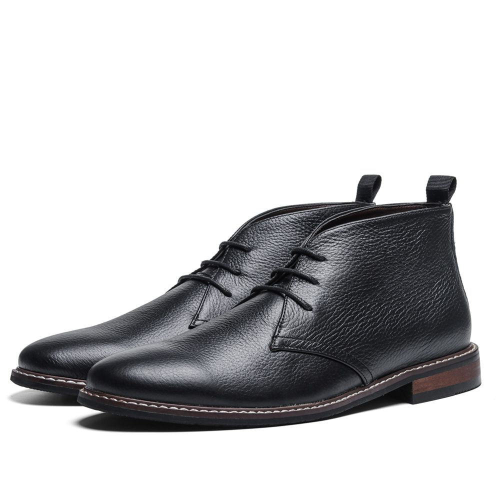 Men's Classic Leather Boots with Timeless Style and Secure Lace-Up Fit 1