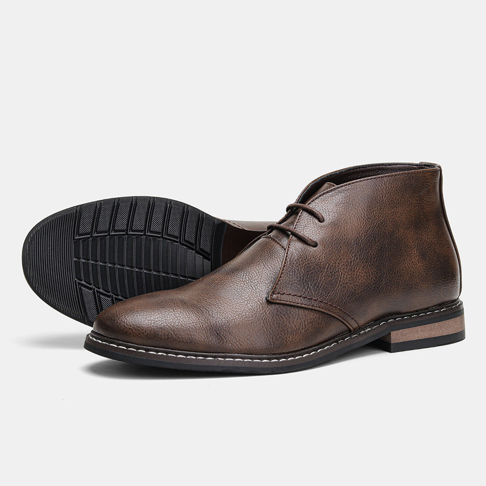 Men's Classic Leather Boots with Timeless Style and Secure Lace-Up Fit 3