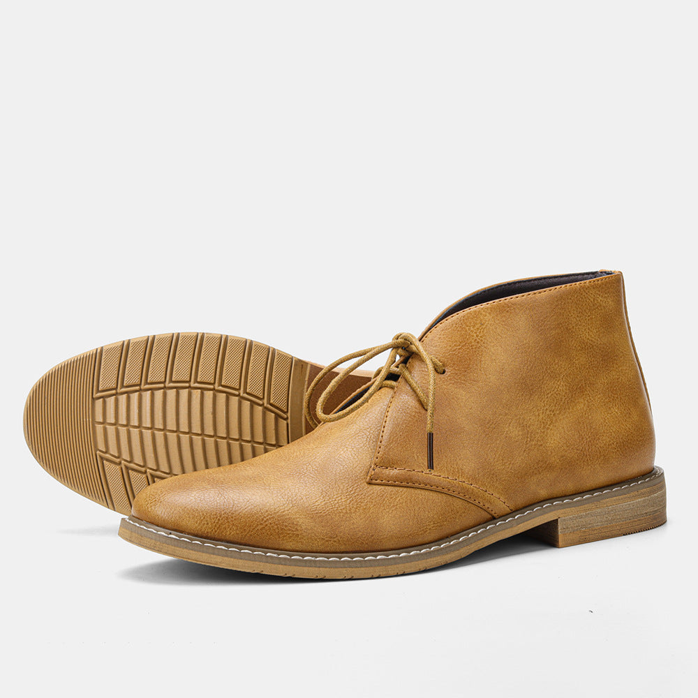 Men's Classic Leather Boots with Timeless Style and Secure Lace-Up Fit 4