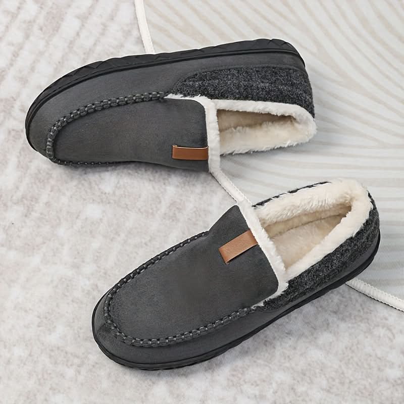 Men's Cozy Slip-On Loafers – Warm Synthetic Wool for Home Comfort 8