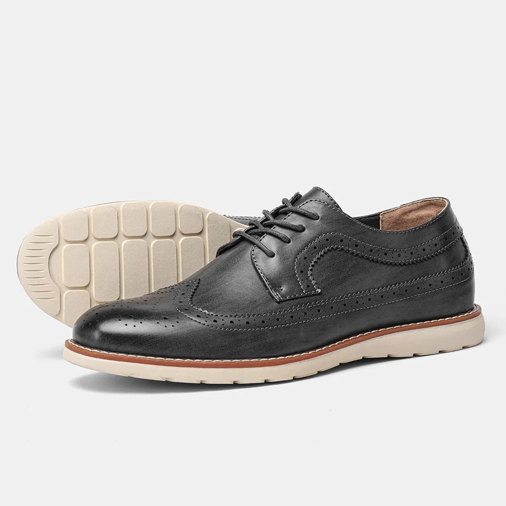 Men's Elegant Classic Leather Shoes – Sleek Design with Comfortable Cushioned Sole 3