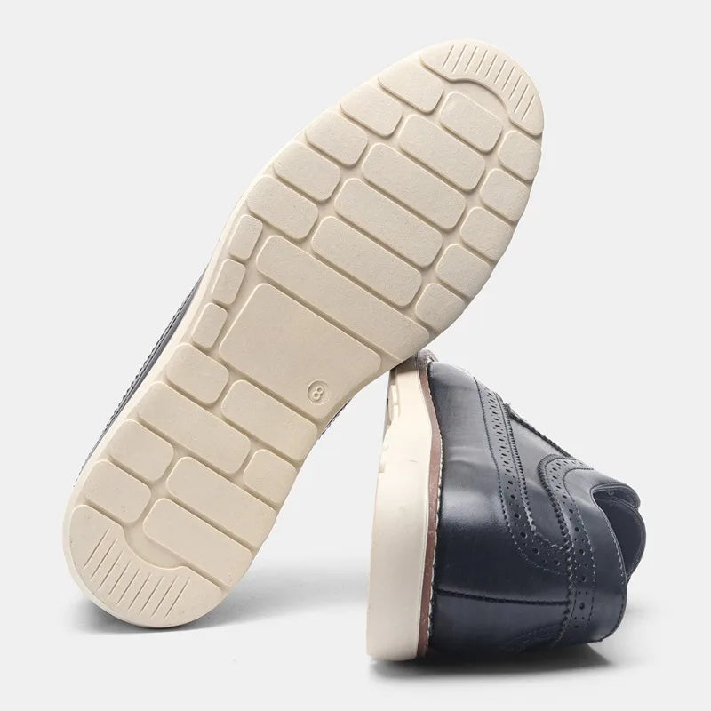 Men's Elegant Classic Leather Shoes – Sleek Design with Comfortable Cushioned Sole 5