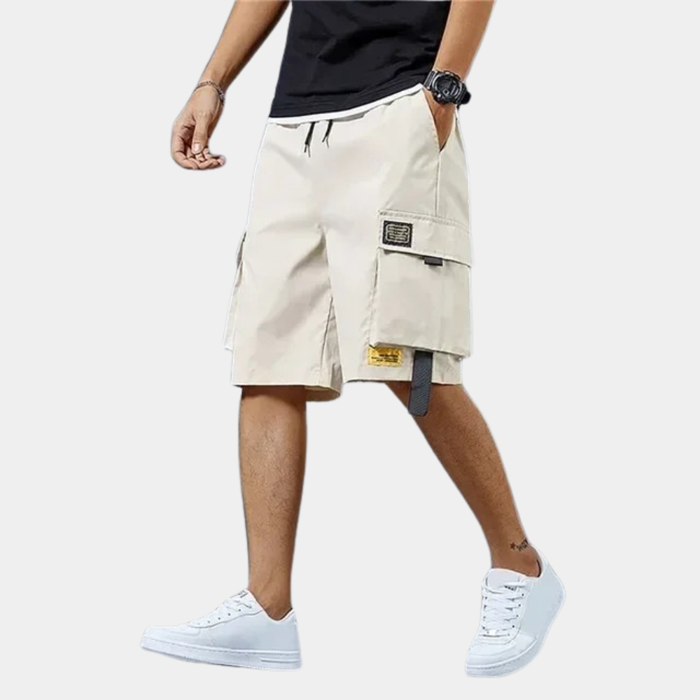 Men's Lightweight Cargo Shorts with Multiple Pockets and Knee-Length Fit 1