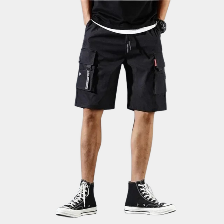 Men's Lightweight Cargo Shorts with Multiple Pockets and Knee-Length Fit 2