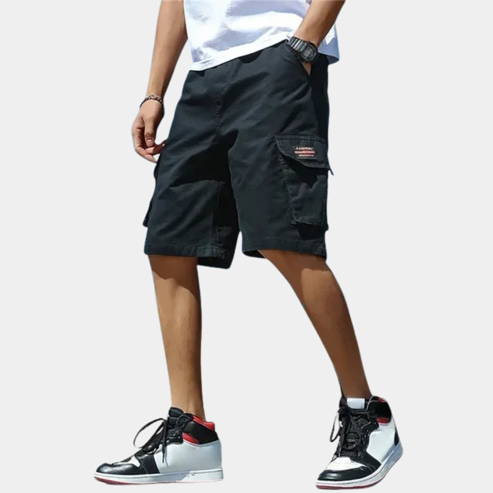 Men's Lightweight Cargo Shorts with Multiple Pockets and Knee-Length Fit 4