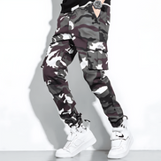 Men's Slim Fit Camouflage Cargo Joggers with Tapered Legs and Functional Pockets 5