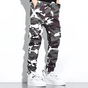 Men's Slim Fit Camouflage Cargo Joggers with Tapered Legs and Functional Pockets 6