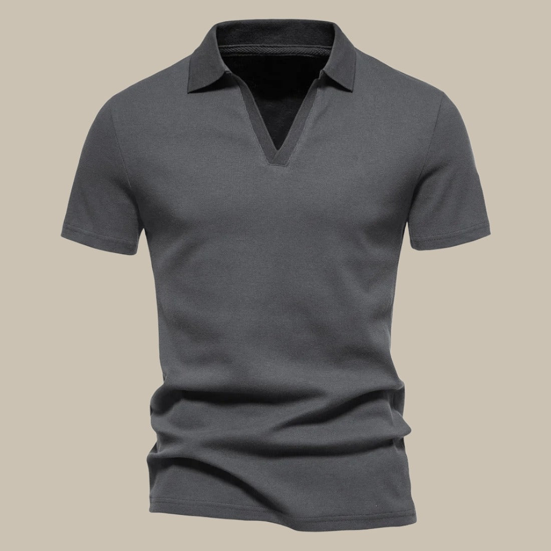 Men’s Spring Short Sleeve Polo Shirt – Stylish Merino Wool Blend with Classic Fit 2