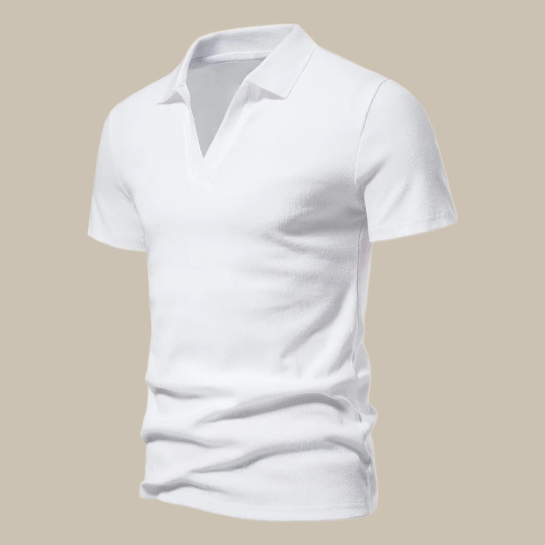 Men’s Spring Short Sleeve Polo Shirt – Stylish Merino Wool Blend with Classic Fit 5