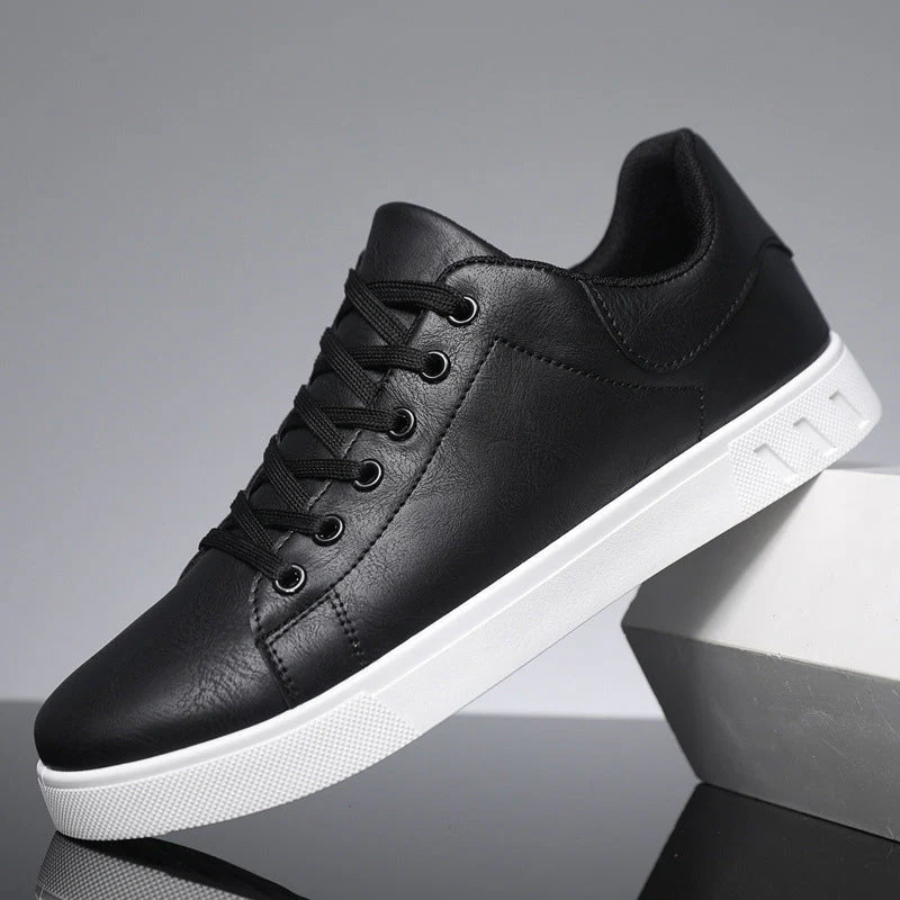 Men's Stylish Leather Sneakers – Comfortable, Versatile, and Durable Footwear 0