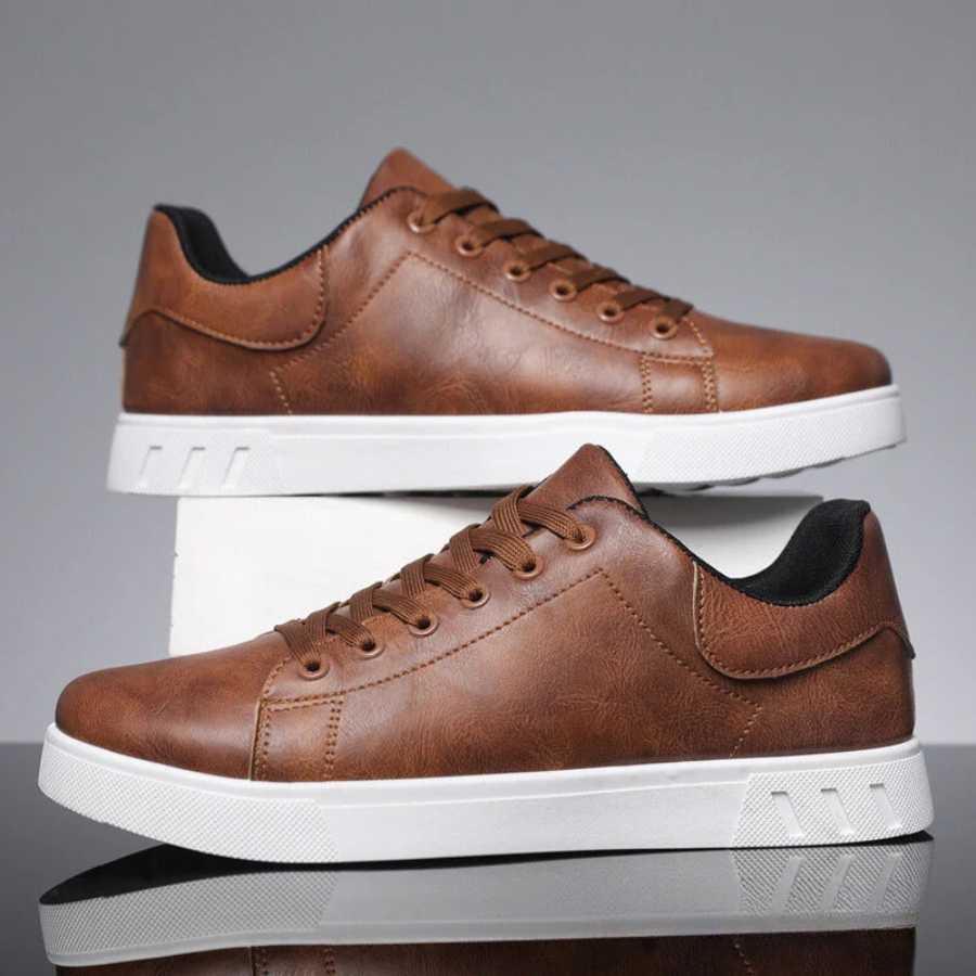 Men's Stylish Leather Sneakers – Comfortable, Versatile, and Durable Footwear 2