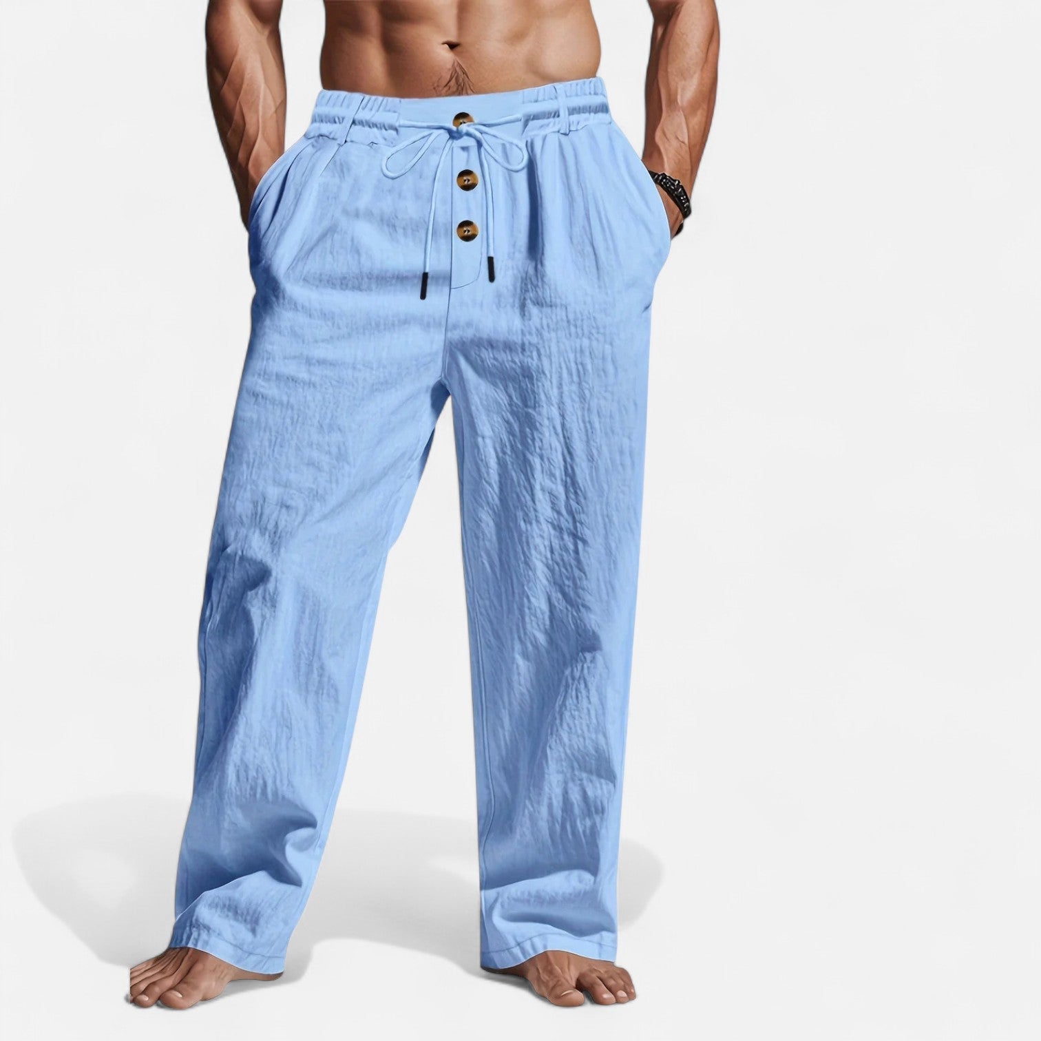 Men’s Summer Linen Trousers – Breathable, Comfortable, and Casual Style 2