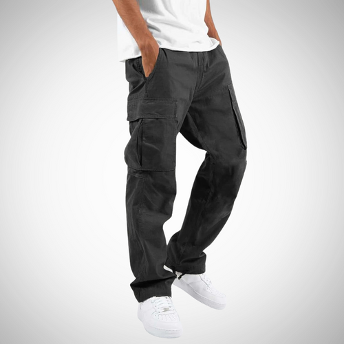 Men's Summer Loose Cargo Pants with Multiple Pockets and Breathable Fabric