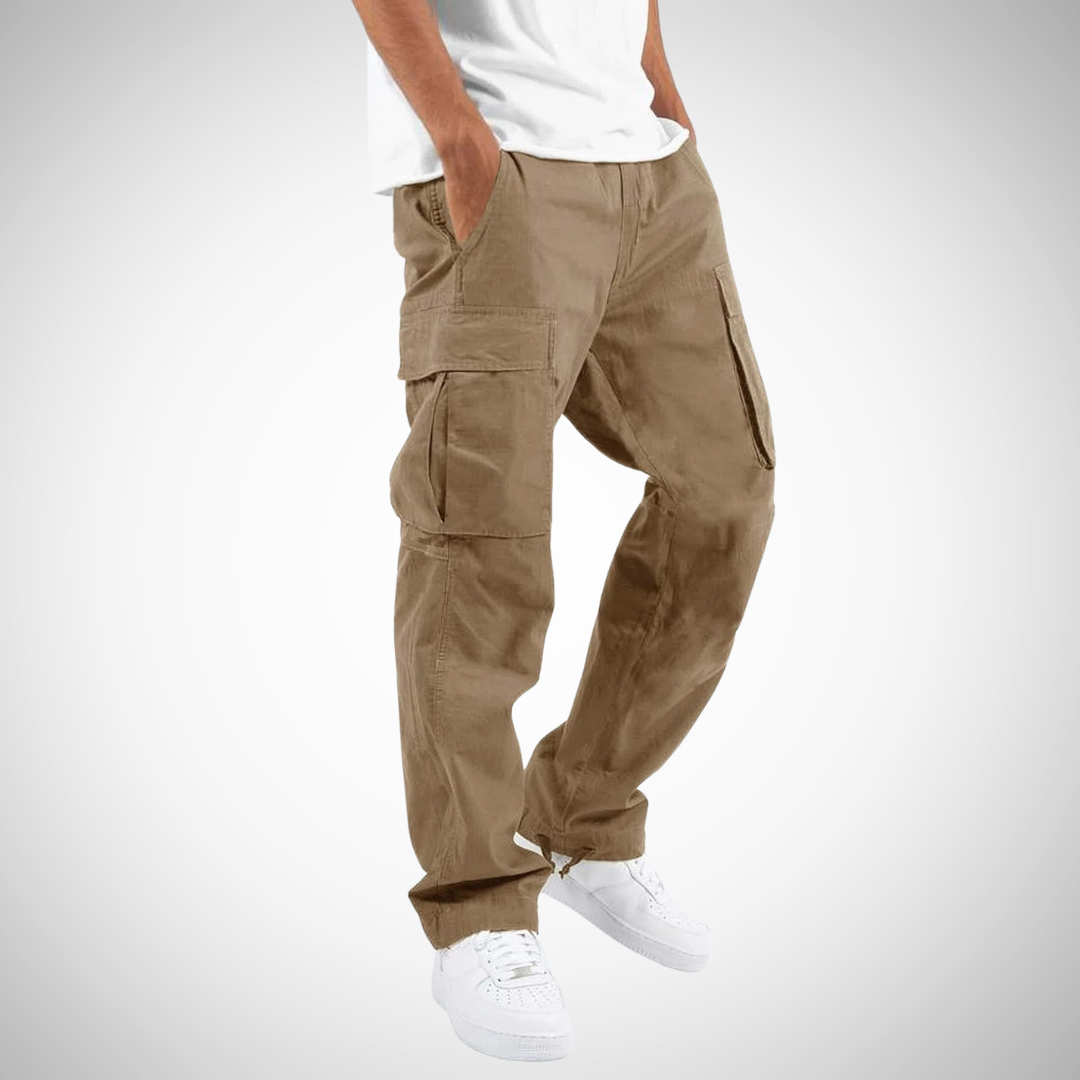 Men's Summer Loose Cargo Pants with Multiple Pockets and Breathable Fabric 3