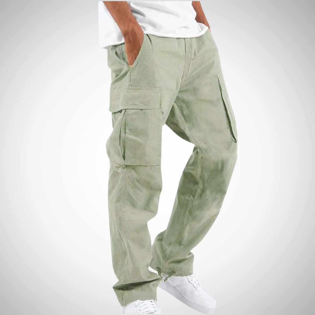 Men's Summer Loose Cargo Pants with Multiple Pockets and Breathable Fabric 5