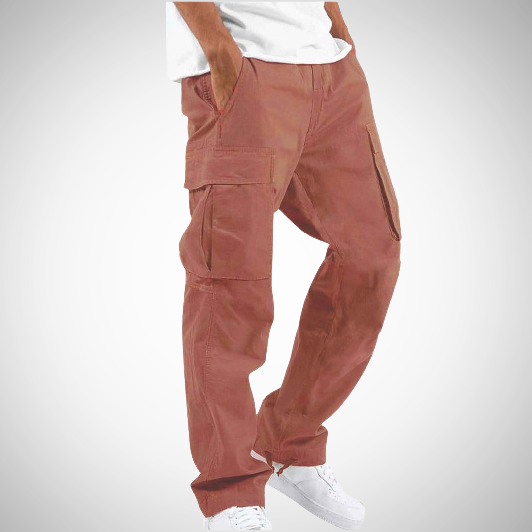 Men's Summer Loose Cargo Pants with Multiple Pockets and Breathable Fabric 8