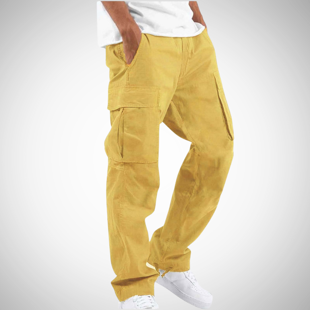 Men's Summer Loose Cargo Pants with Multiple Pockets and Breathable Fabric 9