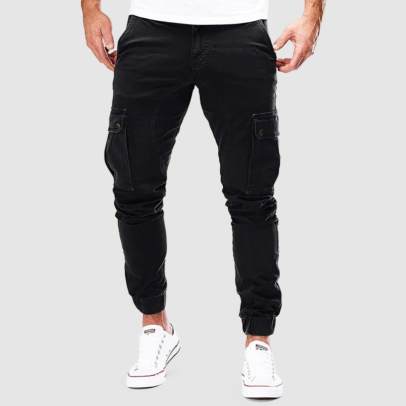 Modern Slim Fit Cargo Trousers for Men with Multiple Pockets 2