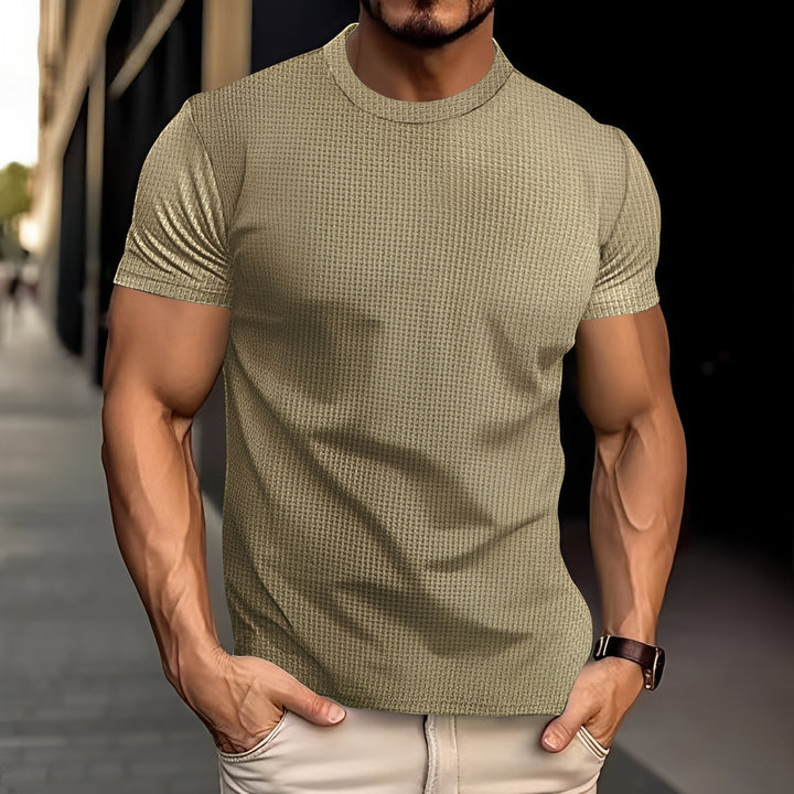 Short Sleeve Base Layer – Premium Soft Touch Waffle Knit Shirt