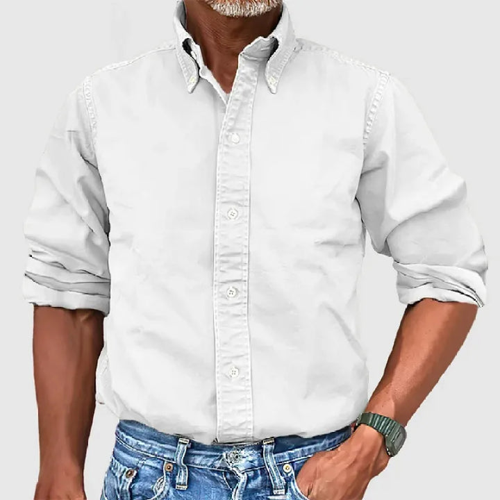 Slim Fit Oxford Shirt – Button-Down Collar Classic Style