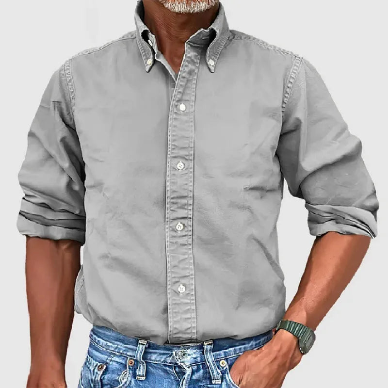 Slim Fit Oxford Shirt – Button-Down Collar Classic Style