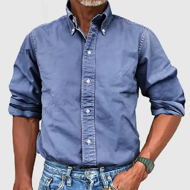 Slim Fit Oxford Shirt – Button-Down Collar Classic Style